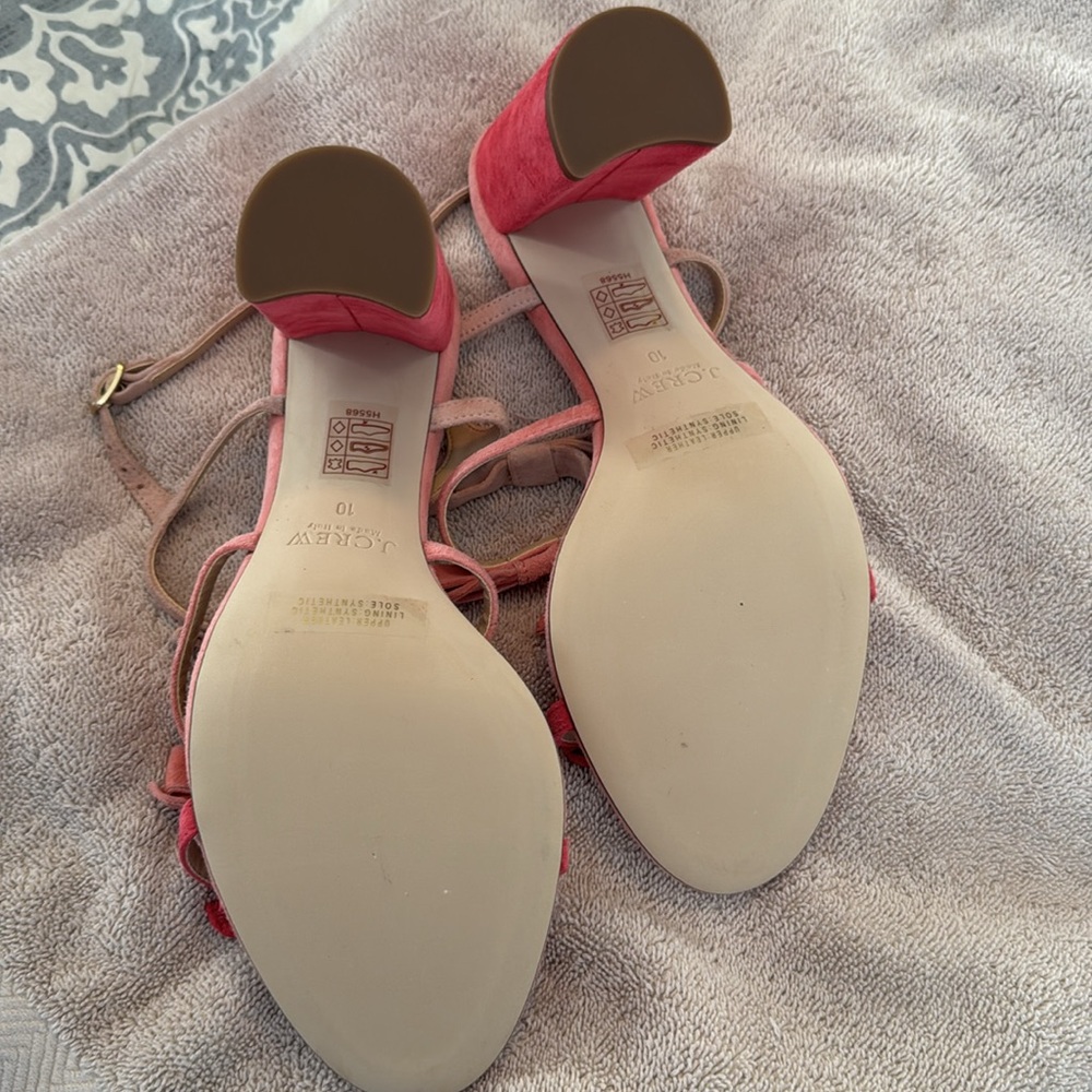 J. Crew Pink Suede Bow Sandals - Picture 5 of 5